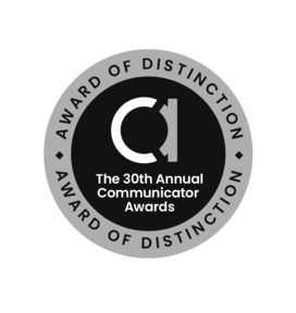 Award of Distinction (Design Features-Overall Design) 30th The Communicator Awards 