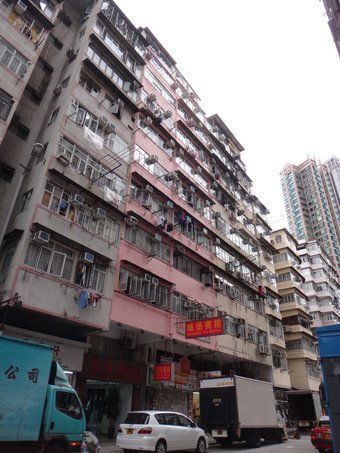 Existing view of the Wong Chuk Street demand-led redevelopment project