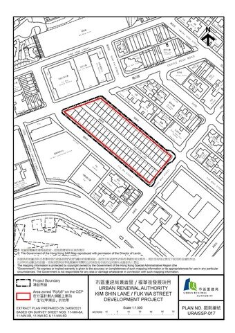 Site plan of Kim Shin Lane/Fuk Wa Street Development Project